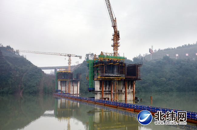 多营青衣江大桥施工忙  估量2020年8月通车